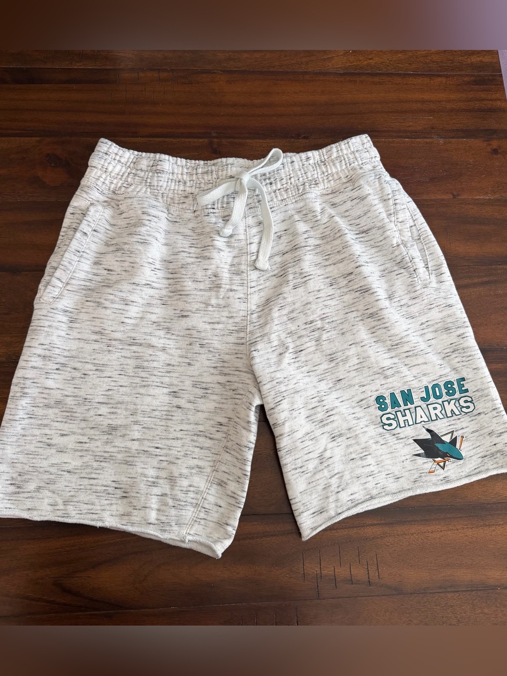 San Jose Sharks Lounge Shorts Men’s Medium Heather Gray NHL Sweat Shorts